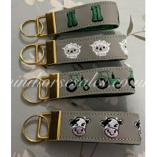 Farming theme key fobs